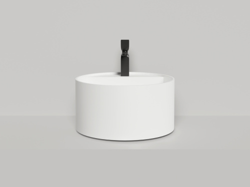 Раковина из искусственного камня S-Stone Salini ARMONIA 130422TMF 50х50 накладная цвет белый - фото 3